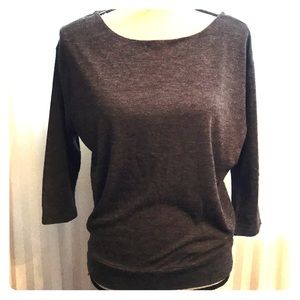 Grey LOFT Sweater S with back clasp